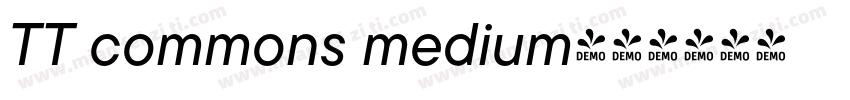 TT commons medium字体转换